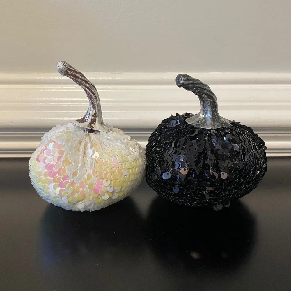 5 for $20: Target small sequin pumpkins